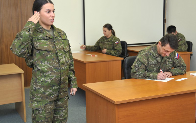 Záverečné skúšky príslušníkov 31. dôstojníckeho kurzu pre absolventov vysokých škôl (DKAVŠ), 05. 12. 2023