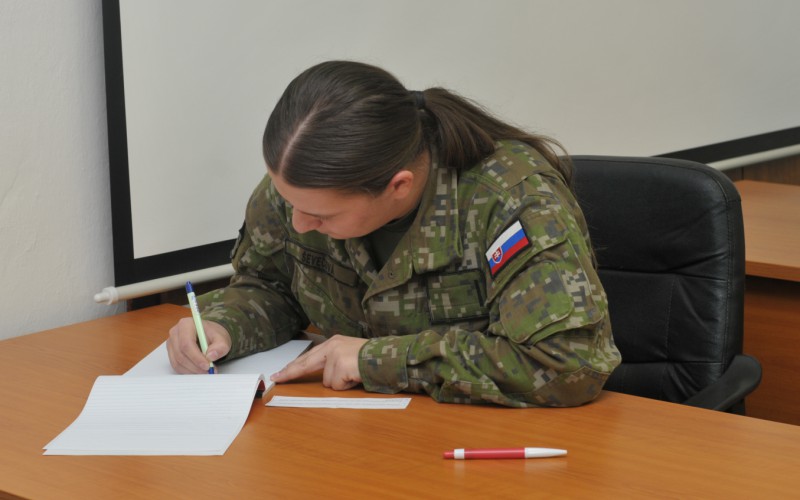 Záverečné skúšky príslušníkov 31. dôstojníckeho kurzu pre absolventov vysokých škôl (DKAVŠ), 05. 12. 2023