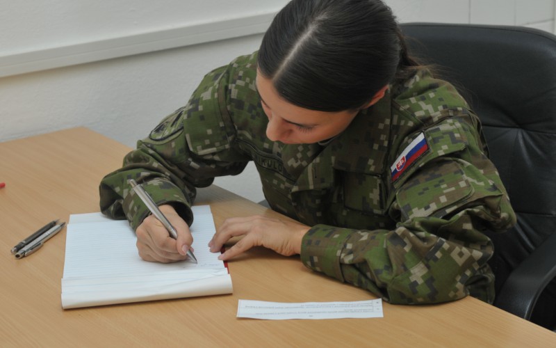 Záverečné skúšky príslušníkov 31. dôstojníckeho kurzu pre absolventov vysokých škôl (DKAVŠ), 05. 12. 2023