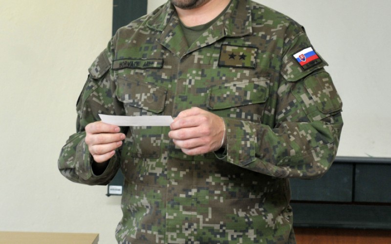 Záverečné skúšky príslušníkov 31. dôstojníckeho kurzu pre absolventov vysokých škôl (DKAVŠ), 05. 12. 2023