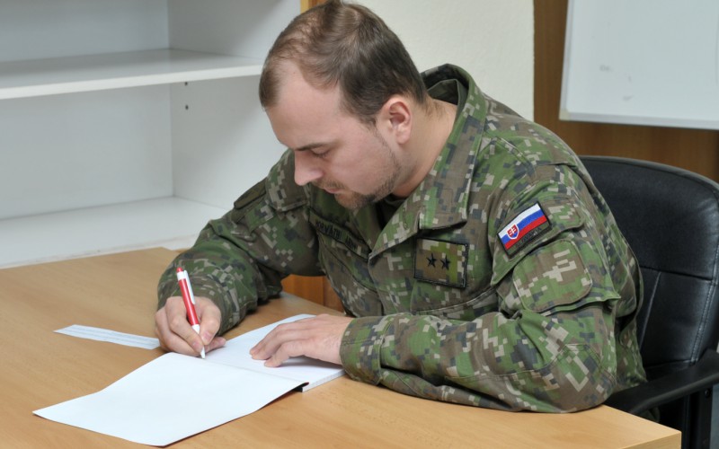 Záverečné skúšky príslušníkov 31. dôstojníckeho kurzu pre absolventov vysokých škôl (DKAVŠ), 05. 12. 2023