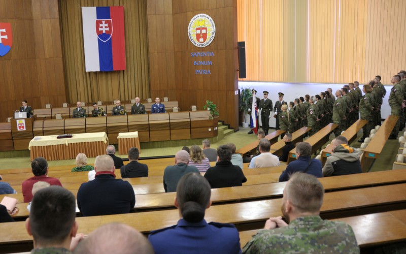 Ukončenie 31. DKAVŠ ( Dôstojníckeho kurzu pre absolventov vysokých škôl), 12. 01. 2024