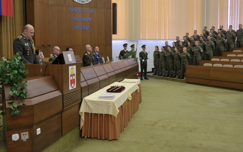 Ukončenie 31. DKAVŠ ( Dôstojníckeho kurzu pre absolventov vysokých škôl), 12. 01. 2024