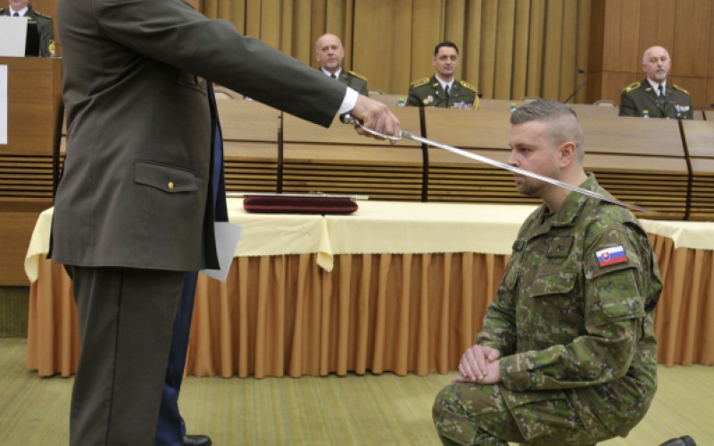 Ukončenie 31. DKAVŠ ( Dôstojníckeho kurzu pre absolventov vysokých škôl), 12. 01. 2024