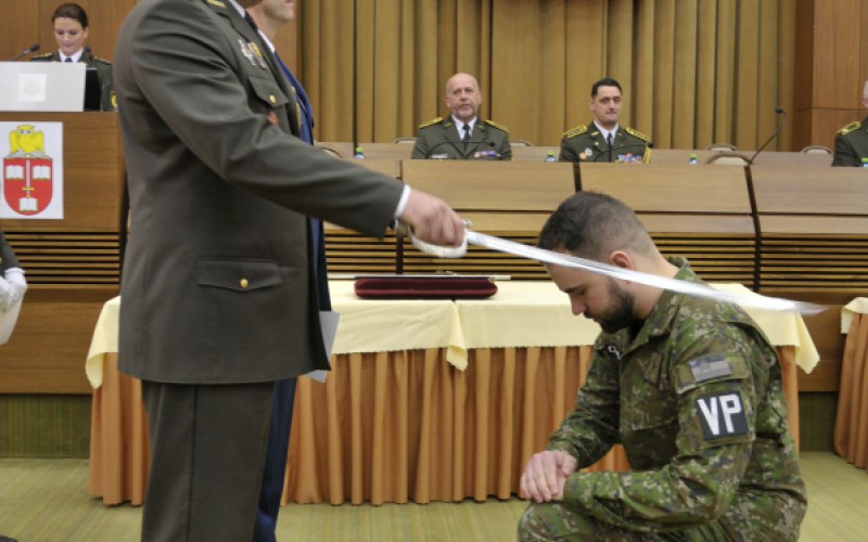 Ukončenie 31. DKAVŠ ( Dôstojníckeho kurzu pre absolventov vysokých škôl), 12. 01. 2024