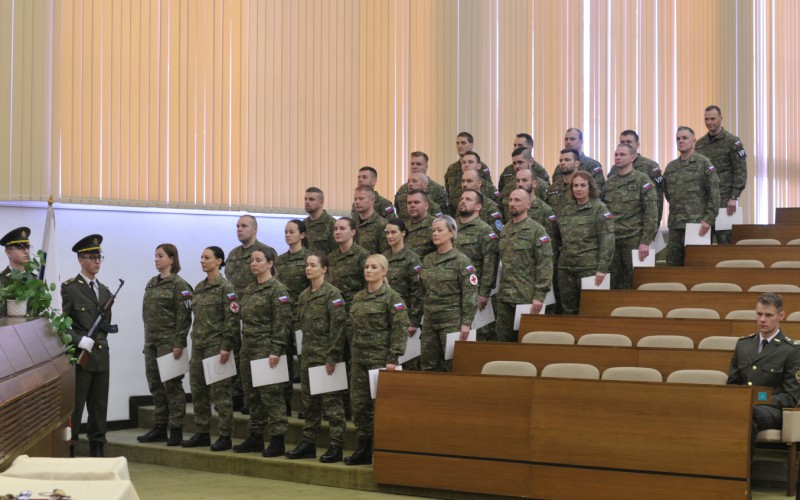 Ukončenie 31. DKAVŠ ( Dôstojníckeho kurzu pre absolventov vysokých škôl), 12. 01. 2024