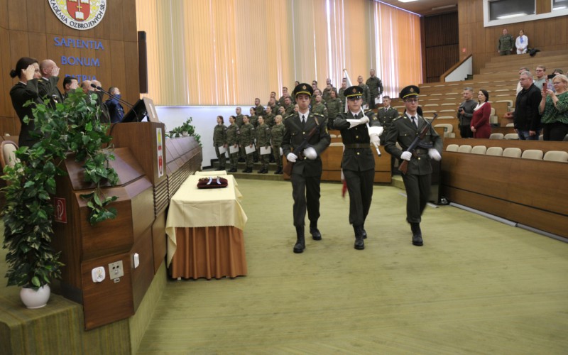 Ukončenie 31. DKAVŠ ( Dôstojníckeho kurzu pre absolventov vysokých škôl), 12. 01. 2024