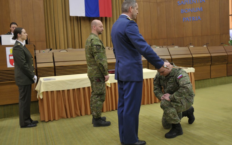 Ukončenie 31. DKAVŠ ( Dôstojníckeho kurzu pre absolventov vysokých škôl), 09. 02. 2024