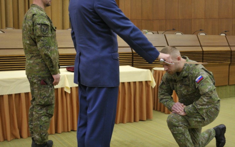 Ukončenie 31. DKAVŠ ( Dôstojníckeho kurzu pre absolventov vysokých škôl), 09. 02. 2024