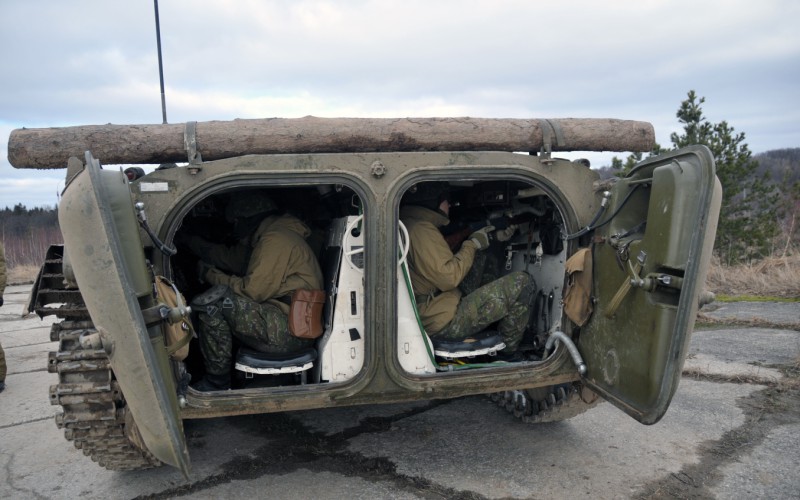 Blokový výcvik kadetov 2. ročníka vo Vojenskom výcvikovom priestore Kamenica nad Cirochou , 14. 02. 2024