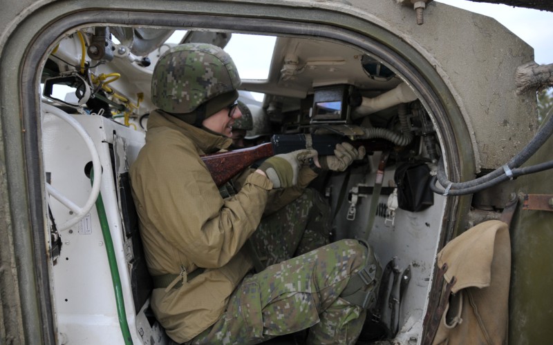 Blokový výcvik kadetov 2. ročníka vo Vojenskom výcvikovom priestore Kamenica nad Cirochou , 14. 02. 2024