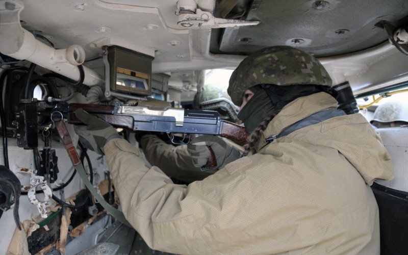 Blokový výcvik kadetov 2. ročníka vo Vojenskom výcvikovom priestore Kamenica nad Cirochou , 14. 02. 2024