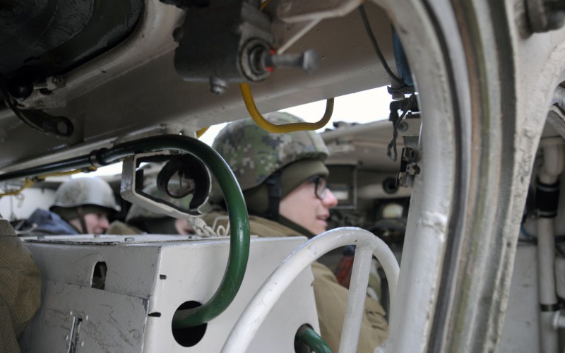 Blokový výcvik kadetov 2. ročníka vo Vojenskom výcvikovom priestore Kamenica nad Cirochou , 14. 02. 2024