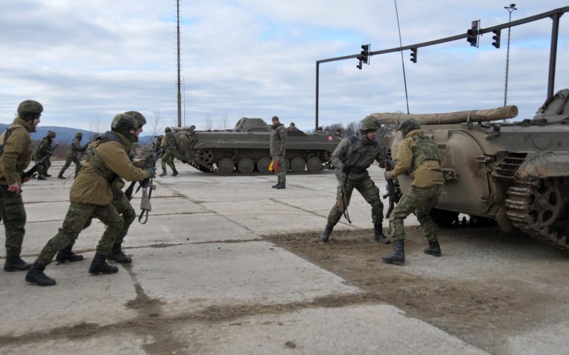 Blokový výcvik kadetov 2. ročníka vo Vojenskom výcvikovom priestore Kamenica nad Cirochou , 14. 02. 2024