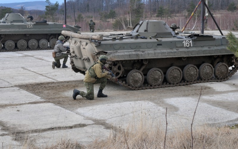Blokový výcvik kadetov 2. ročníka vo Vojenskom výcvikovom priestore Kamenica nad Cirochou , 14. 02. 2024