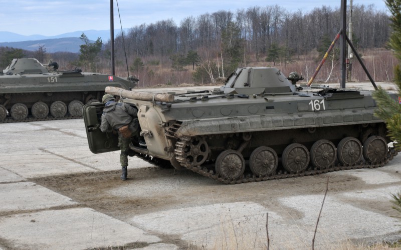 Blokový výcvik kadetov 2. ročníka vo Vojenskom výcvikovom priestore Kamenica nad Cirochou , 14. 02. 2024