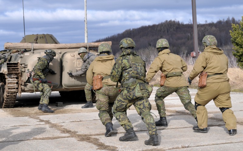 Blokový výcvik kadetov 2. ročníka vo Vojenskom výcvikovom priestore Kamenica nad Cirochou , 14. 02. 2024
