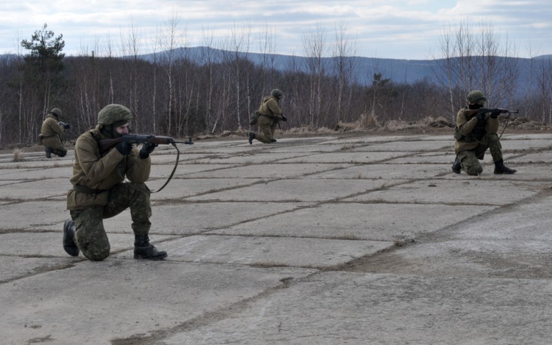 Blokový výcvik kadetov 2. ročníka vo Vojenskom výcvikovom priestore Kamenica nad Cirochou , 14. 02. 2024