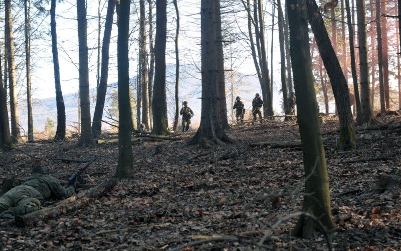 Blokový výcvik kadetov 2. ročníka vo Vojenskom výcvikovom priestore Kamenica nad Cirochou , 14. 02. 2024