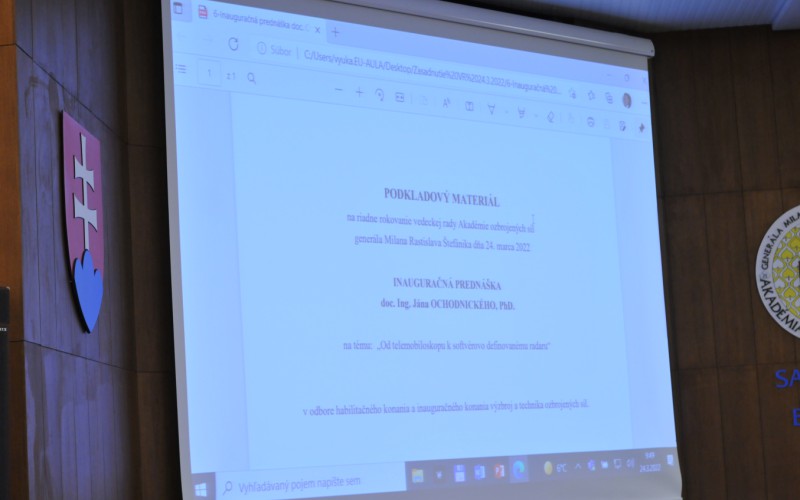 Inaugural lecture of Assoc. prof. Jan Ochodnicky, Ph.D., March 24th 2022