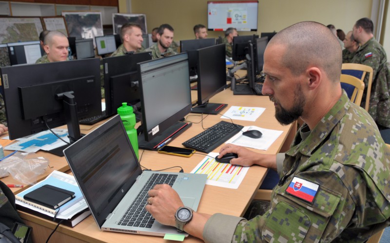 V Simulačnom centre cvičil útvar z Topoľčian , 15. - 19.  04. 2024