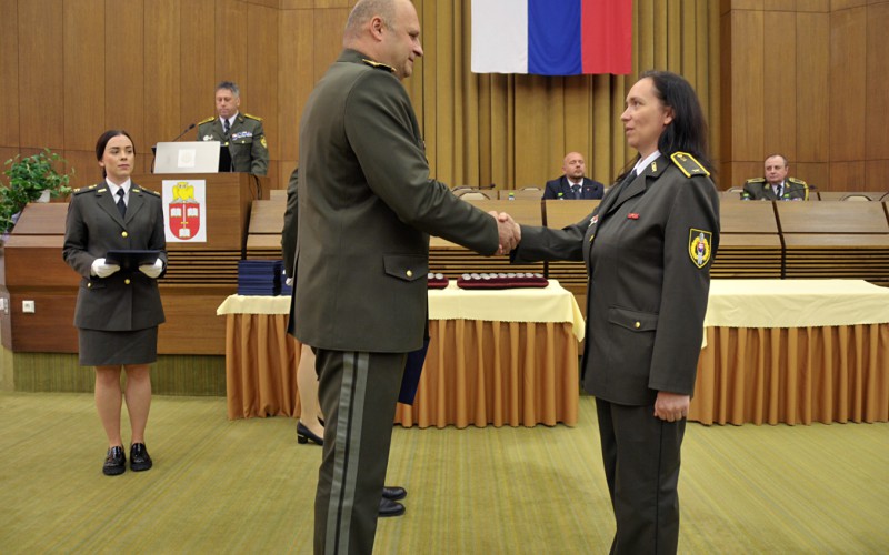 Slávnostné ukončenie 29. ZVŠK (Základný veliteľsko-štábny kurz), 26. 04. 2024