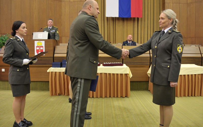 Slávnostné ukončenie 29. ZVŠK (Základný veliteľsko-štábny kurz), 26. 04. 2024