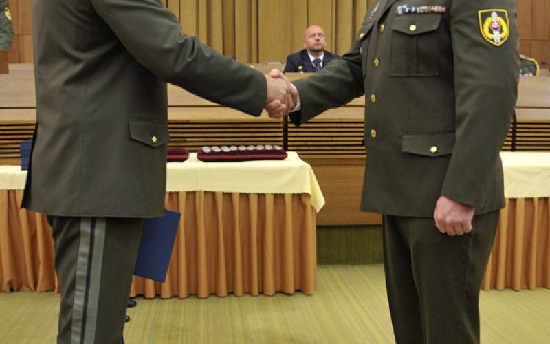 Slávnostné ukončenie 29. ZVŠK (Základný veliteľsko-štábny kurz), 26. 04. 2024