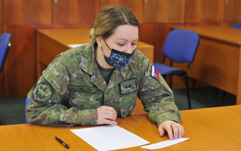 Final exams and solemn closing ceremony of University Graduates Officers’ Course, March 31st 2022