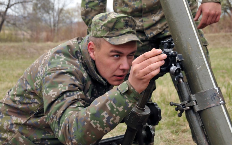 Odborná príprava kadetov vo VP Lešť, delostrelecké jednotky, 22. 04. 2022