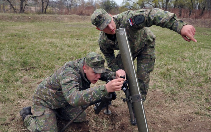 Odborná príprava kadetov vo VP Lešť, delostrelecké jednotky, 22. 04. 2022