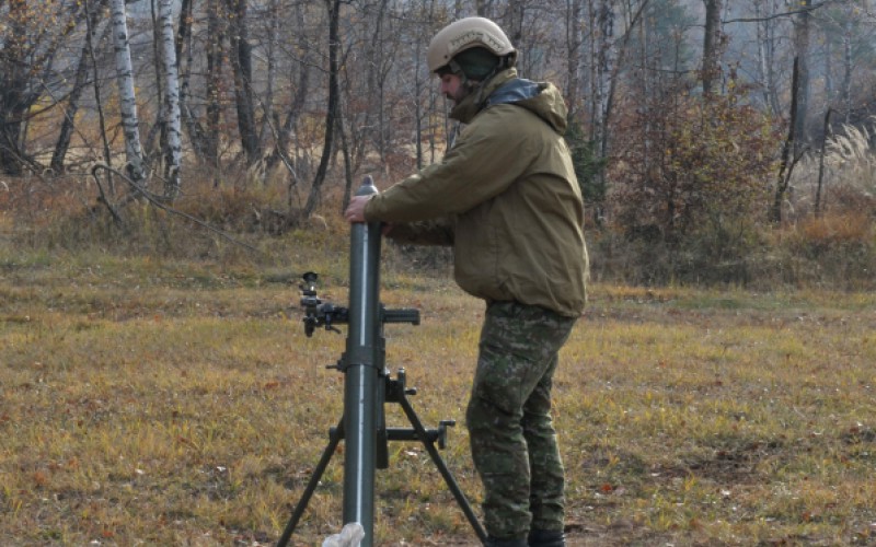 Výcvik kadetov  - Ostré streľby z mínometov vo VVP Kamenica nad Cirochou, 12. 11. 2024