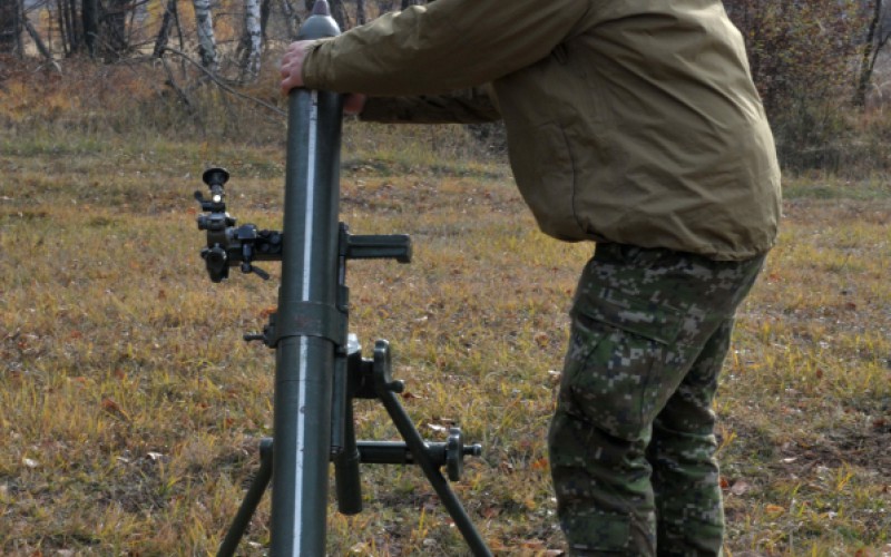 Výcvik kadetov  - Ostré streľby z mínometov vo VVP Kamenica nad Cirochou, 12. 11. 2024