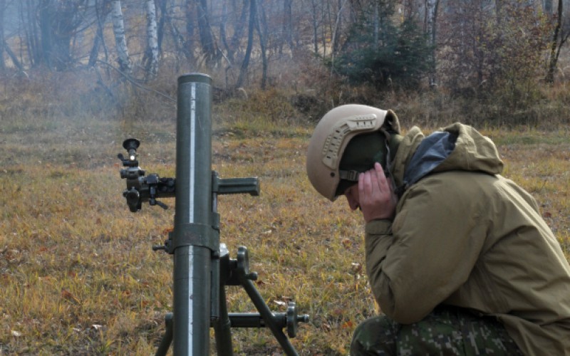 Výcvik kadetov  - Ostré streľby z mínometov vo VVP Kamenica nad Cirochou, 12. 11. 2024