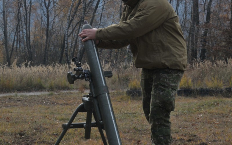Výcvik kadetov  - Ostré streľby z mínometov vo VVP Kamenica nad Cirochou, 12. 11. 2024