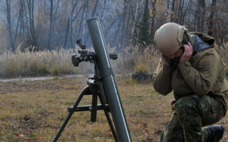 Výcvik kadetov  - Ostré streľby z mínometov vo VVP Kamenica nad Cirochou, 12. 11. 2024