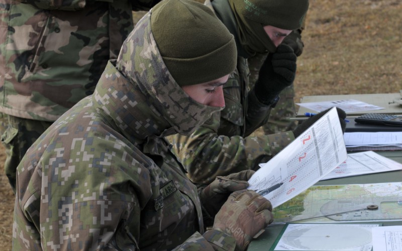 Výcvik kadetov  - Ostré streľby z mínometov vo VVP Kamenica nad Cirochou, 12. 11. 2024