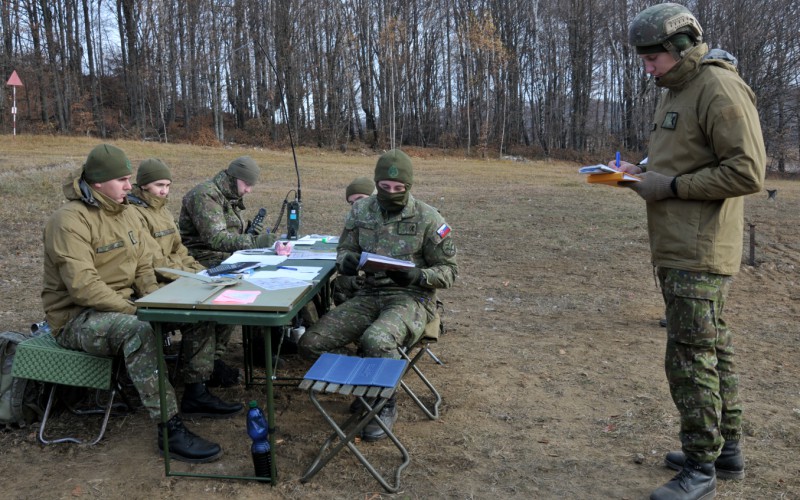 Výcvik kadetov  - Ostré streľby z mínometov vo VVP Kamenica nad Cirochou, 12. 11. 2024