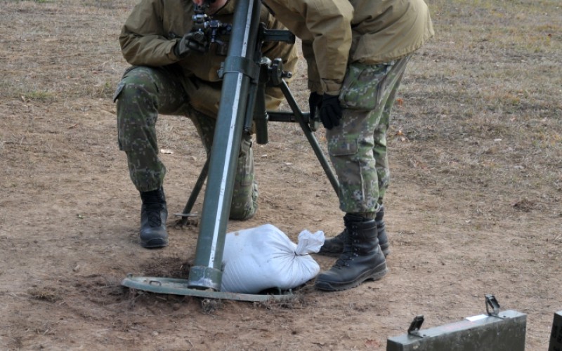 Výcvik kadetov  - Ostré streľby z mínometov vo VVP Kamenica nad Cirochou, 12. 11. 2024