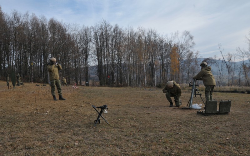 Výcvik kadetov  - Ostré streľby z mínometov vo VVP Kamenica nad Cirochou, 12. 11. 2024