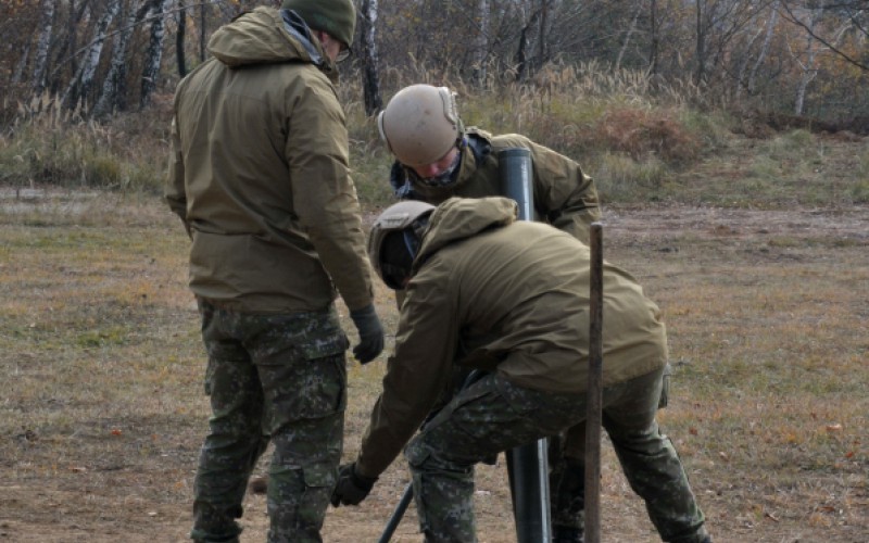 Výcvik kadetov  - Ostré streľby z mínometov vo VVP Kamenica nad Cirochou, 12. 11. 2024