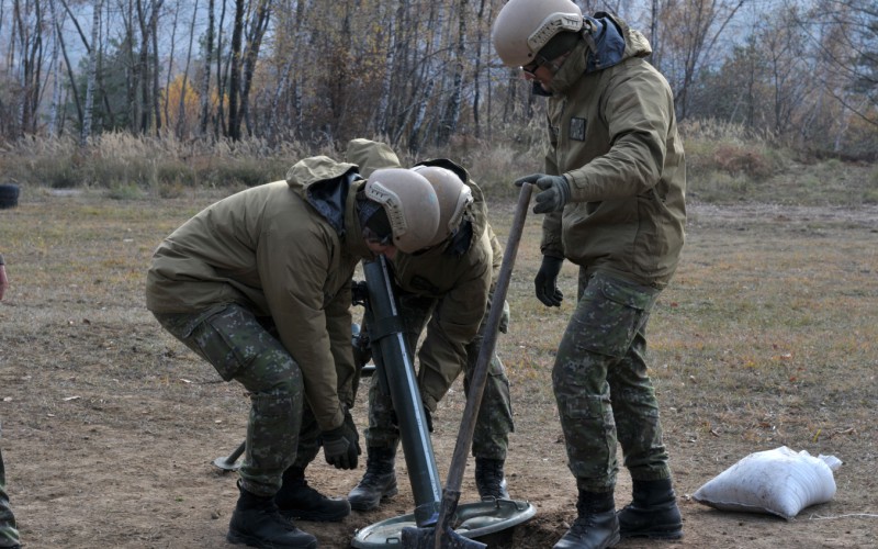 Výcvik kadetov  - Ostré streľby z mínometov vo VVP Kamenica nad Cirochou, 12. 11. 2024