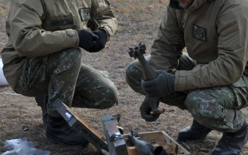 Výcvik kadetov  - Ostré streľby z mínometov vo VVP Kamenica nad Cirochou, 12. 11. 2024