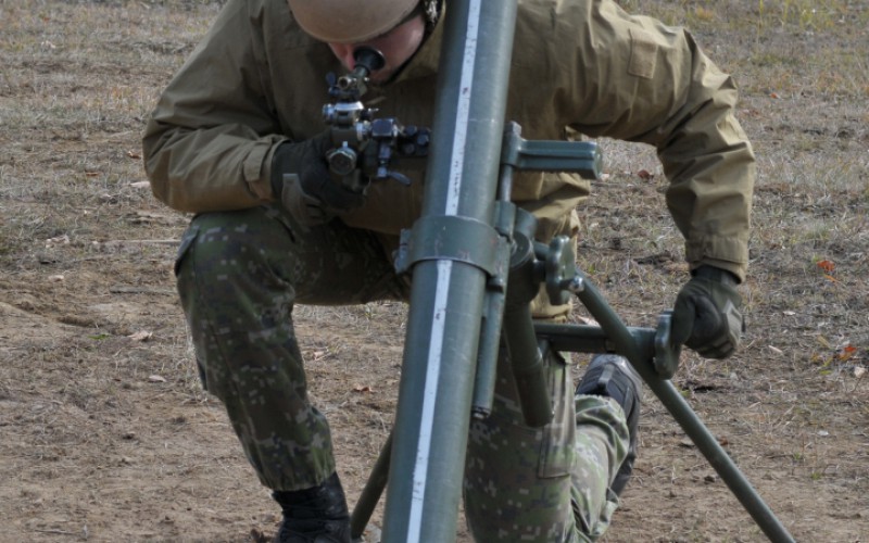Výcvik kadetov  - Ostré streľby z mínometov vo VVP Kamenica nad Cirochou, 12. 11. 2024