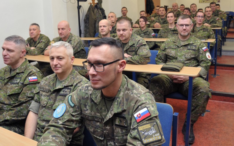 Presentation of Chief of GS of SVK AF in the Advanced Command and Staff Course, December 2nd 2024