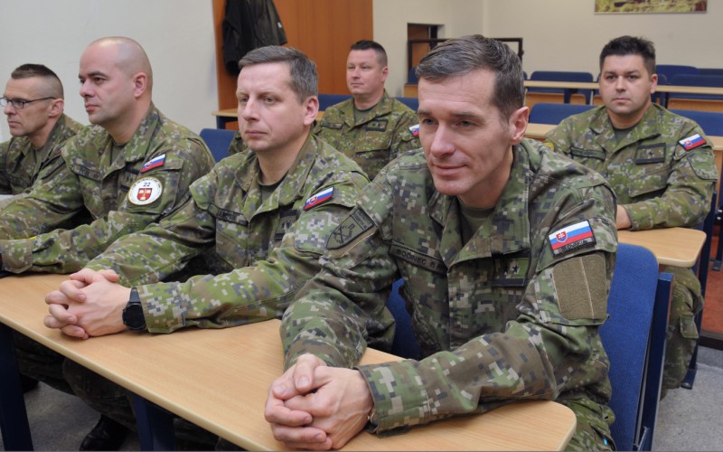 Presentation of Chief of GS of SVK AF in the Advanced Command and Staff Course, December 2nd 2024