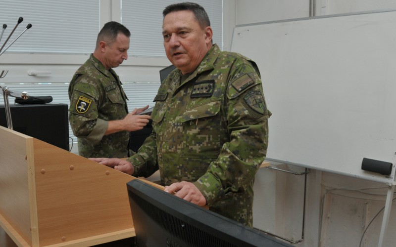 Presentation of Chief of GS of SVK AF in the Advanced Command and Staff Course, December 2nd 2024