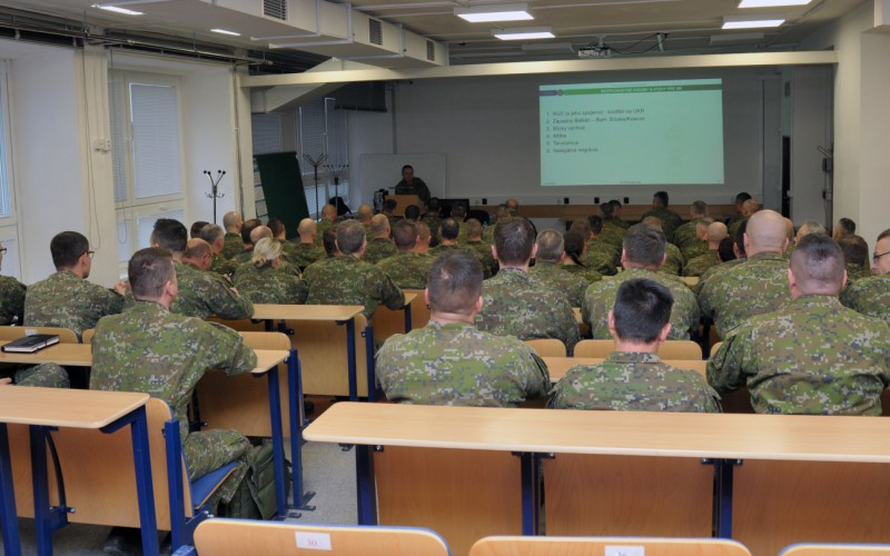Presentation of Chief of GS of SVK AF in the Advanced Command and Staff Course, December 2nd 2024