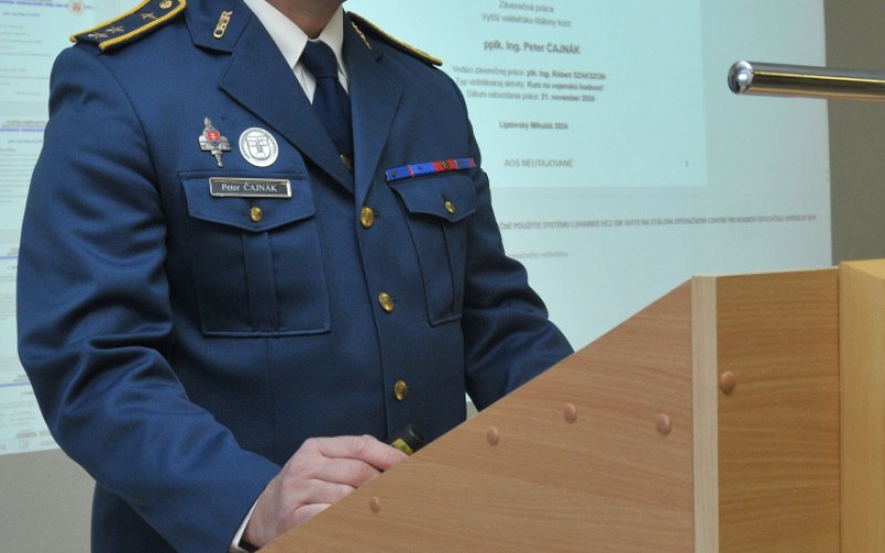 Obhajoby záverečných prác - Vyšší veliteľsko-štábny kurz, 11. - 12. 12. 2024