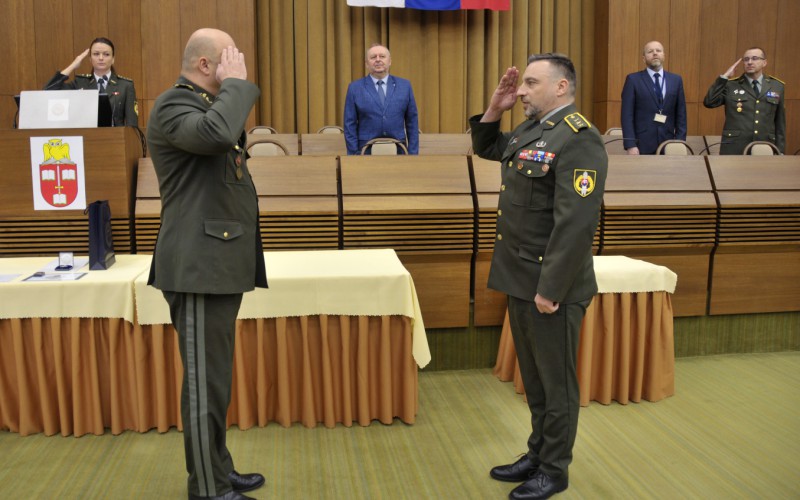 Slávnostné zhromaždenie profesionálnych vojakov a zamestnancov AOS pri príležitosti Dňa vzniku SR, 08. 01. 2025